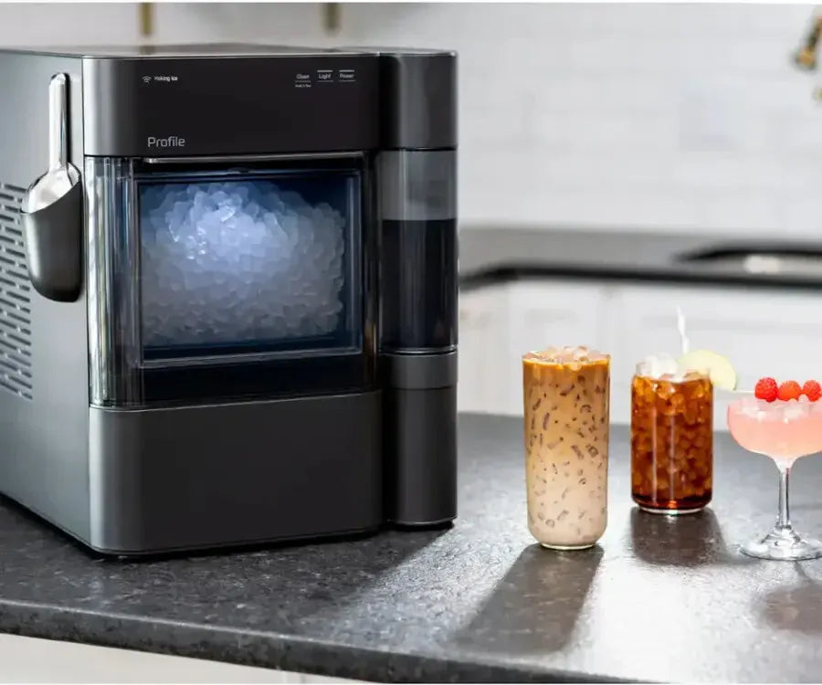 GE Profile - Opal 2.0 Ultra Nugget Ice Maker with Side Tank and Filter - Black