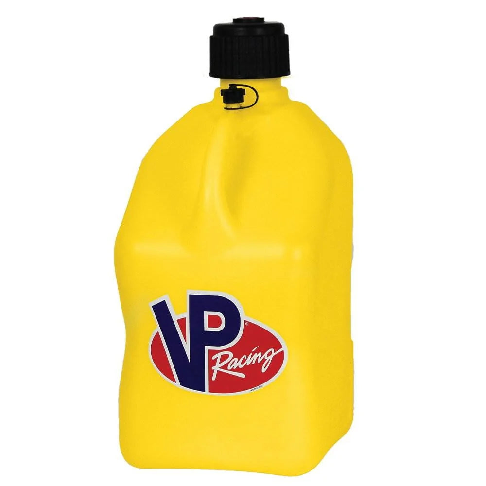 VP Racing Fuels No Spill Fuel Hose Control with 5 Gal Utility Jug, Yellow