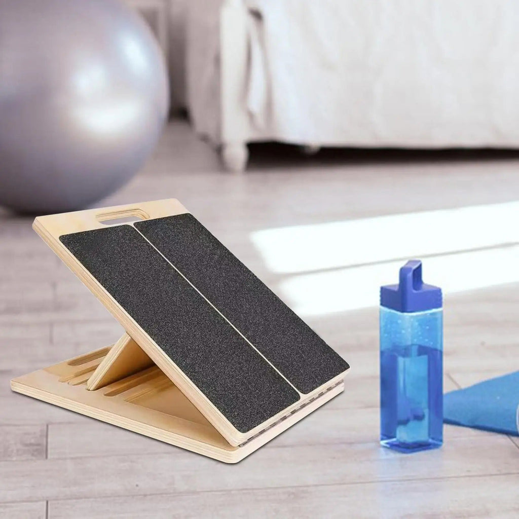 Adjustable Incline Calf Stretcher Board with Textured Grip and Foldable  Design