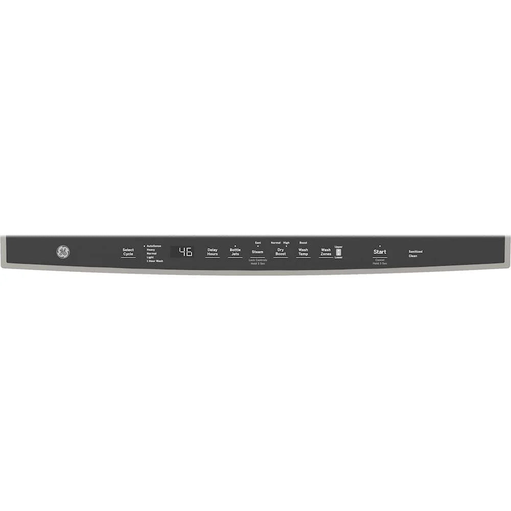 GE - Top Control Built-In Dishwasher with Stainless Steel Tub, 3rd Rack, 46dBA - Slate