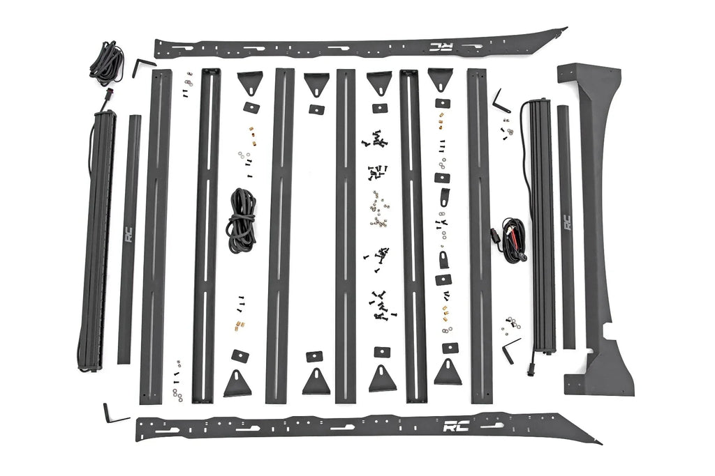 Rough Country Roof Rack System w/40 Front & Rear LED for 15-18 F-150 - 51022 Fits select: 2015-2016,2017-2018 FORD F150