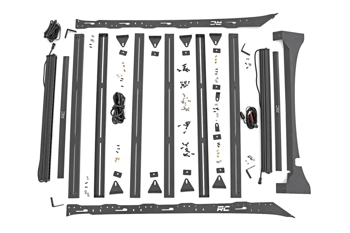 Rough Country Roof Rack System w/40 Front & Rear LED for 15-18 F-150 - 51022 Fits select: 2015-2016,2017-2018 FORD F150