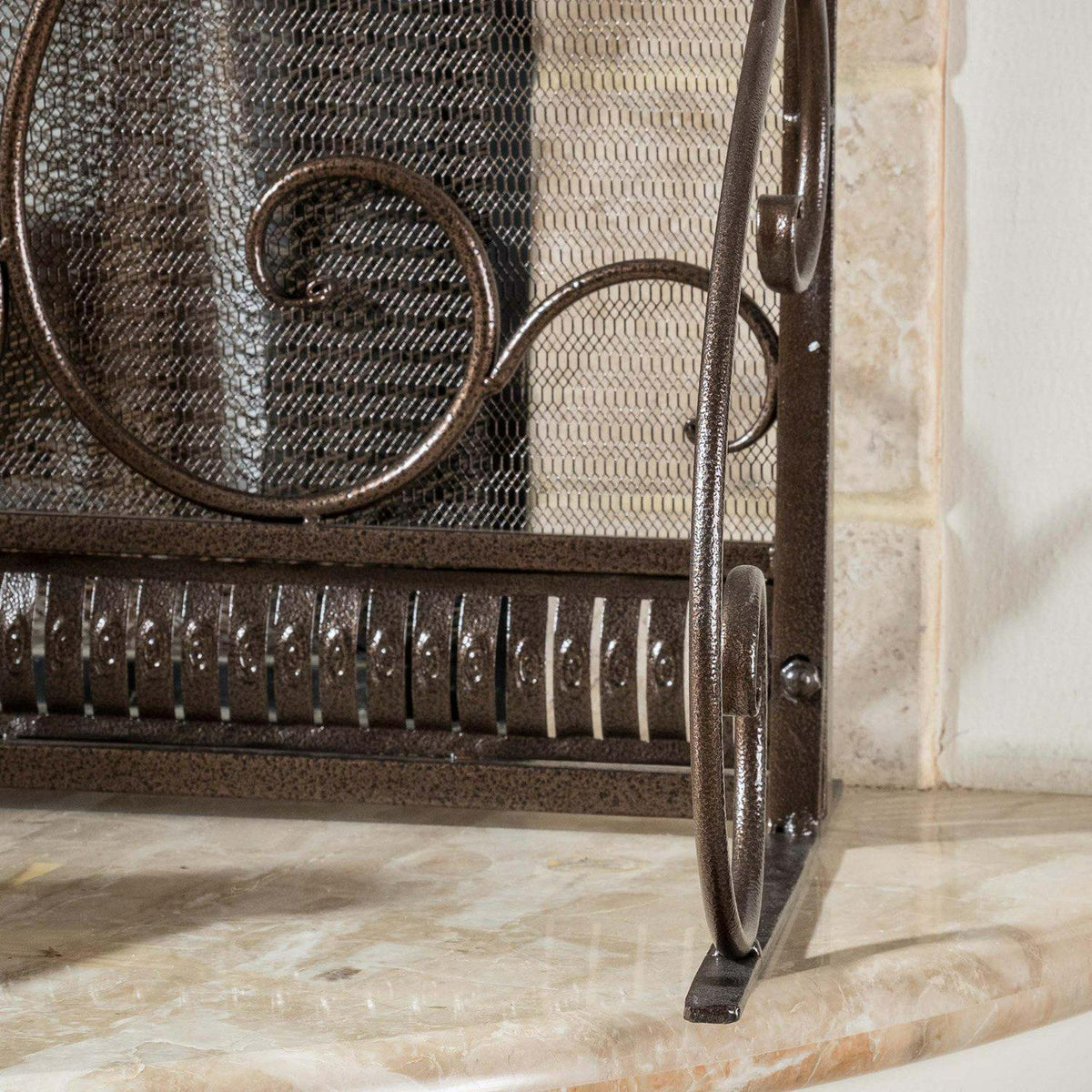 Visalia Iron Fireplace Screen