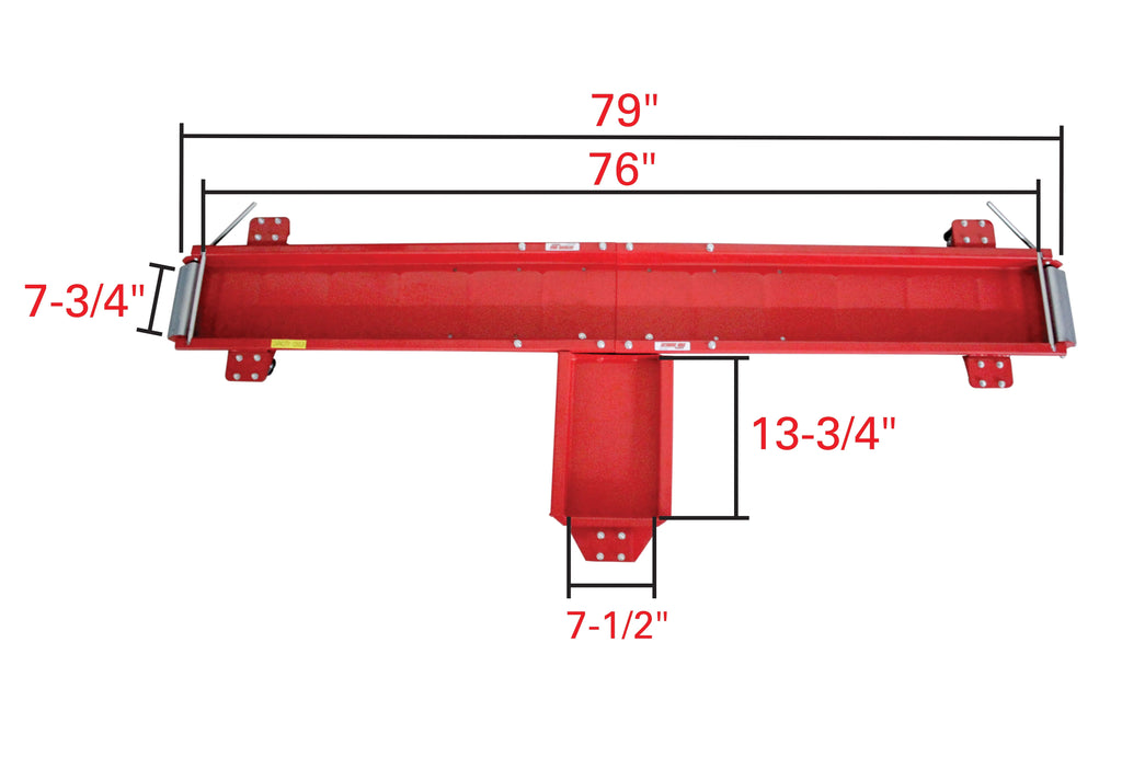 Extreme Max 5001.5077 Motorcycle Dolly 1250 lb. – Standard (76”)