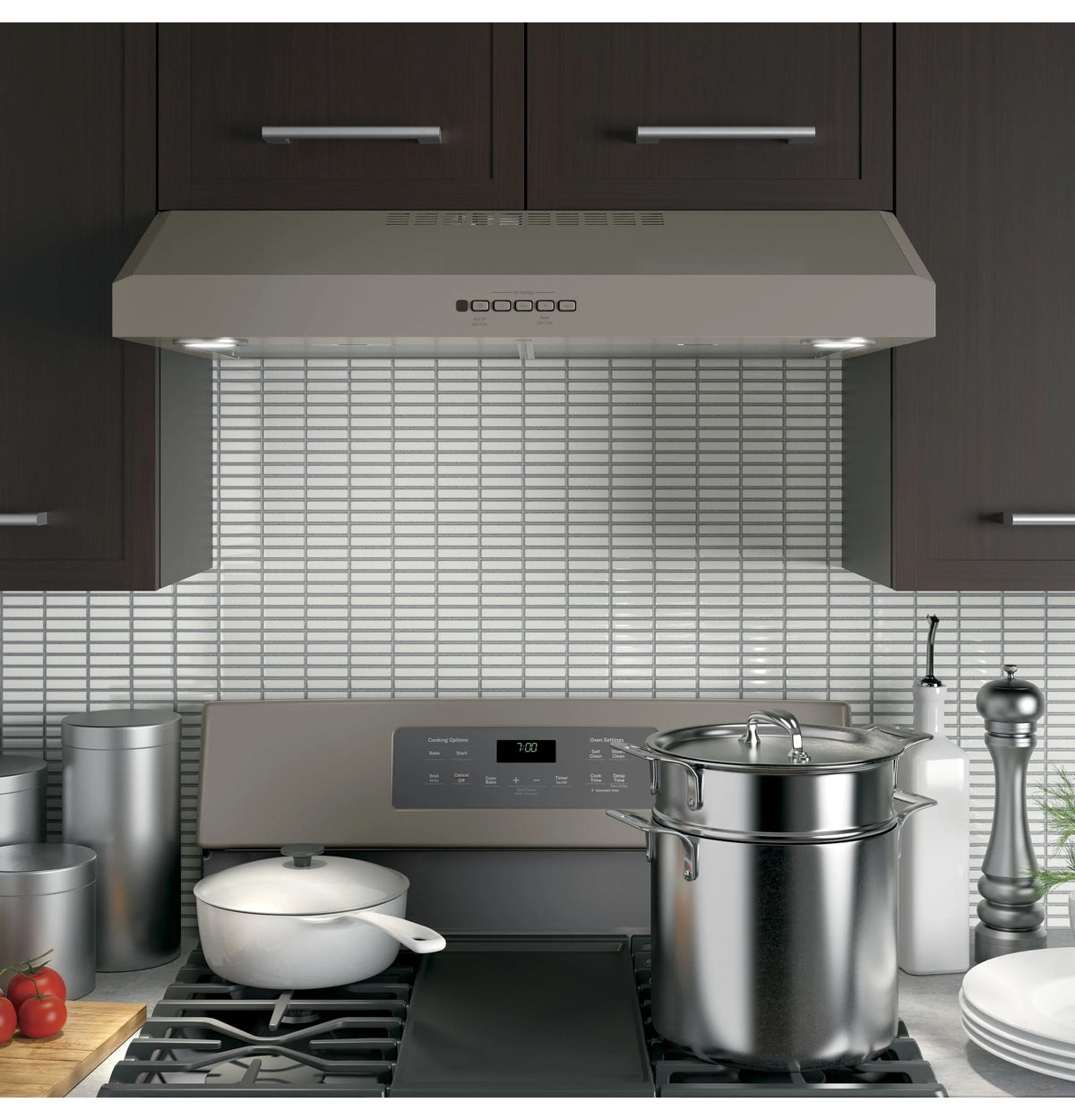 GE - 30 Convertible Range Hood - Slate
