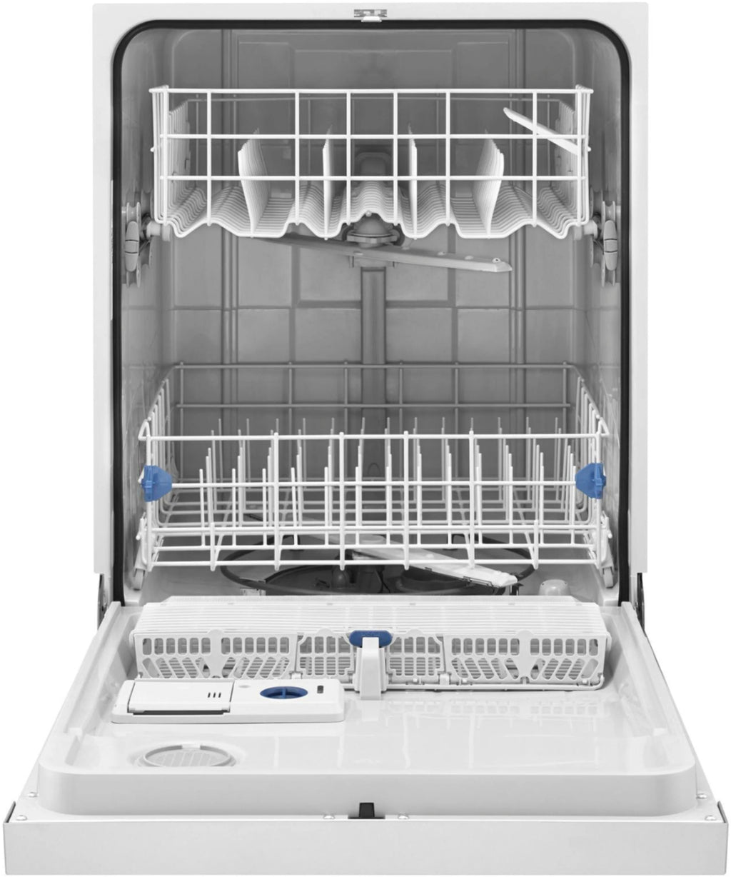 Whirlpool - 24 Front Control Tall Tub Built-In Dishwasher - Black