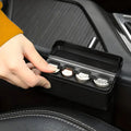 Coin Holder with Snap Closure and Quick Access Release for Car Storage
