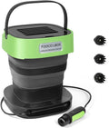 Pro Cordless Pressure Washer W/Foldable 3.2gal Water Tank & Accessories, Auto-Rewind Hose Reel & Any-Length Lock Portable Power Washer for Cars, Bikes, Pets, Fishing Gear, Garden & Camping