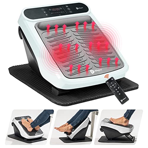 LifePro Foot Massager for Neuropathy - Relaxing Calf & Foot Therapy with Heat Option for Maximum Soothing Effect, Blood Revitalization (Black)