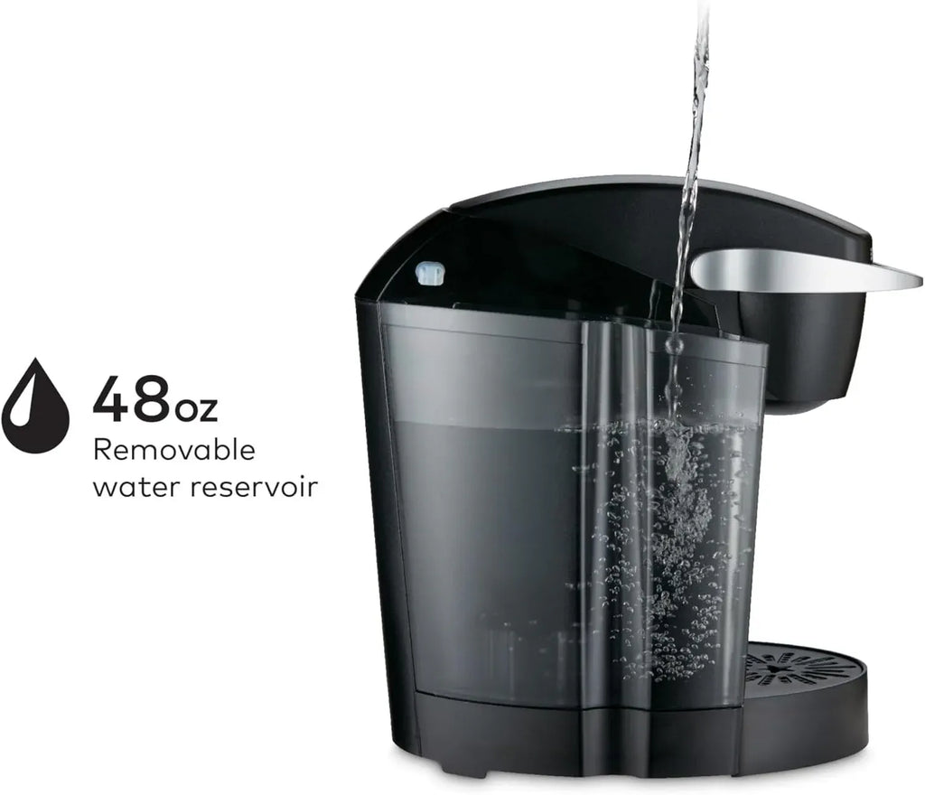 Keurig K-Classic Single Serve K-Cup Pod Coffee Maker, with 3 Brew Sizes, 48oz Removable Reservoir, Black
