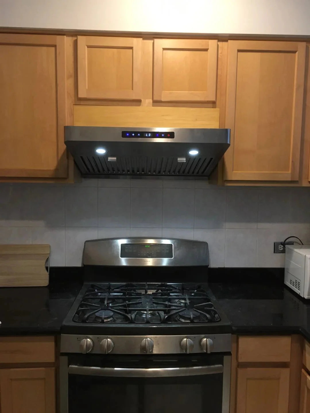 Rear Vent --- LiveTech Stainless Steel 30 Under Cabinet Range Hood 800 CFM