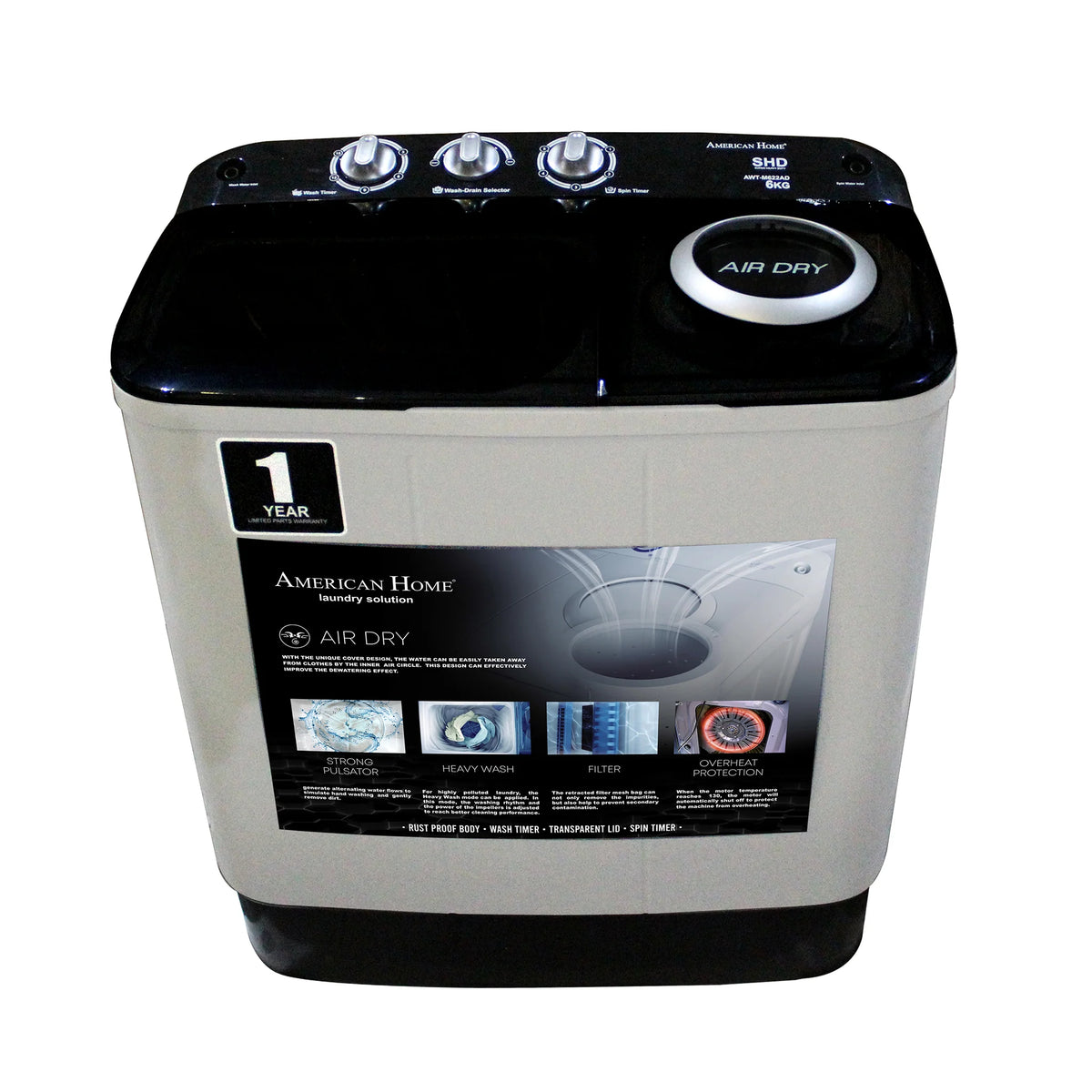 Washing Machine with Convenient Controls Configuration B