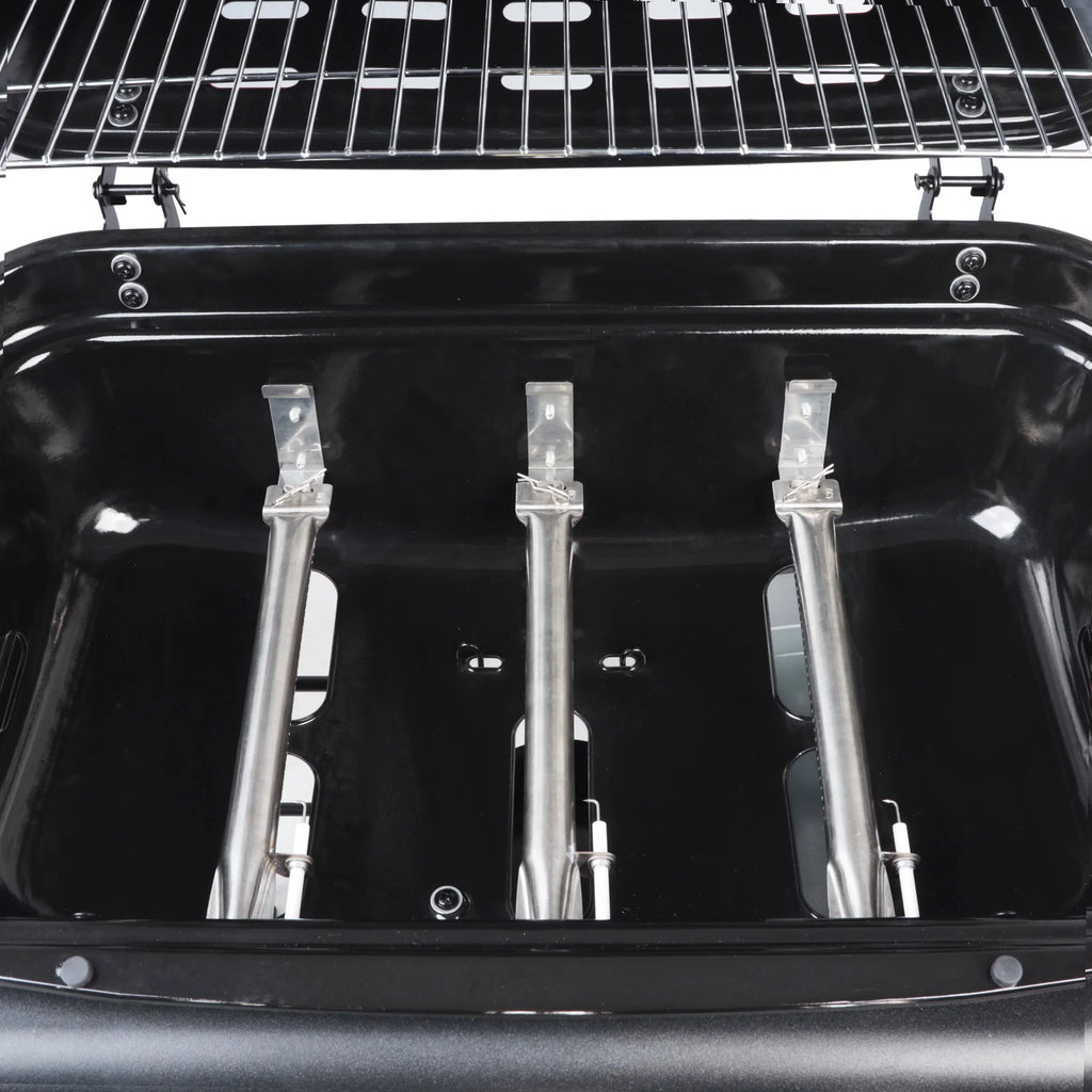 RevoAce 3 Burner Propane Gas Grill Including a Side Burner, Blue Sapphire, GBC1729WBS, New