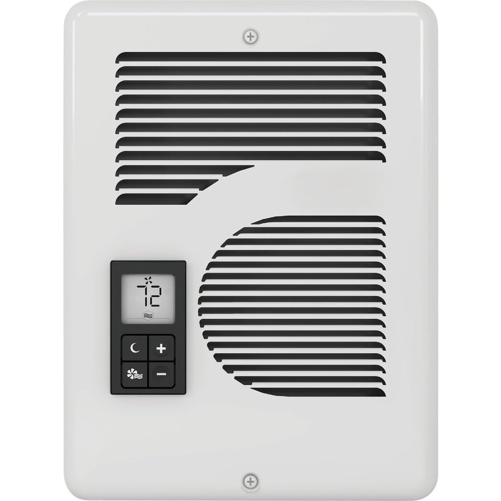 Energy Plus Wall Heater, Digital Thermostat, 240/208/120V, White