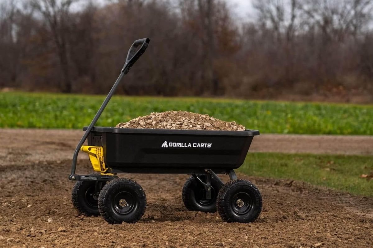 7GCG-NF Heavy-Duty Poly Dump Garden Cart, 7 Cu. Ft., 1,200-Lb. Capacity