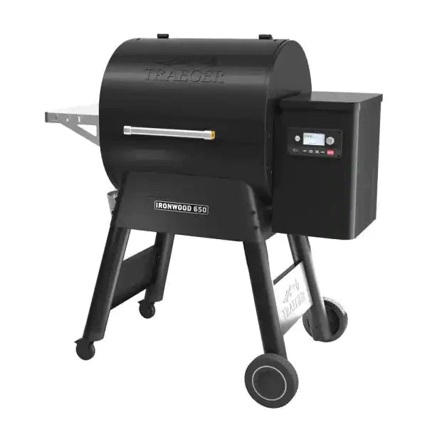 Ironwood 650 Wifi Pellet Grill and Smoker in Black