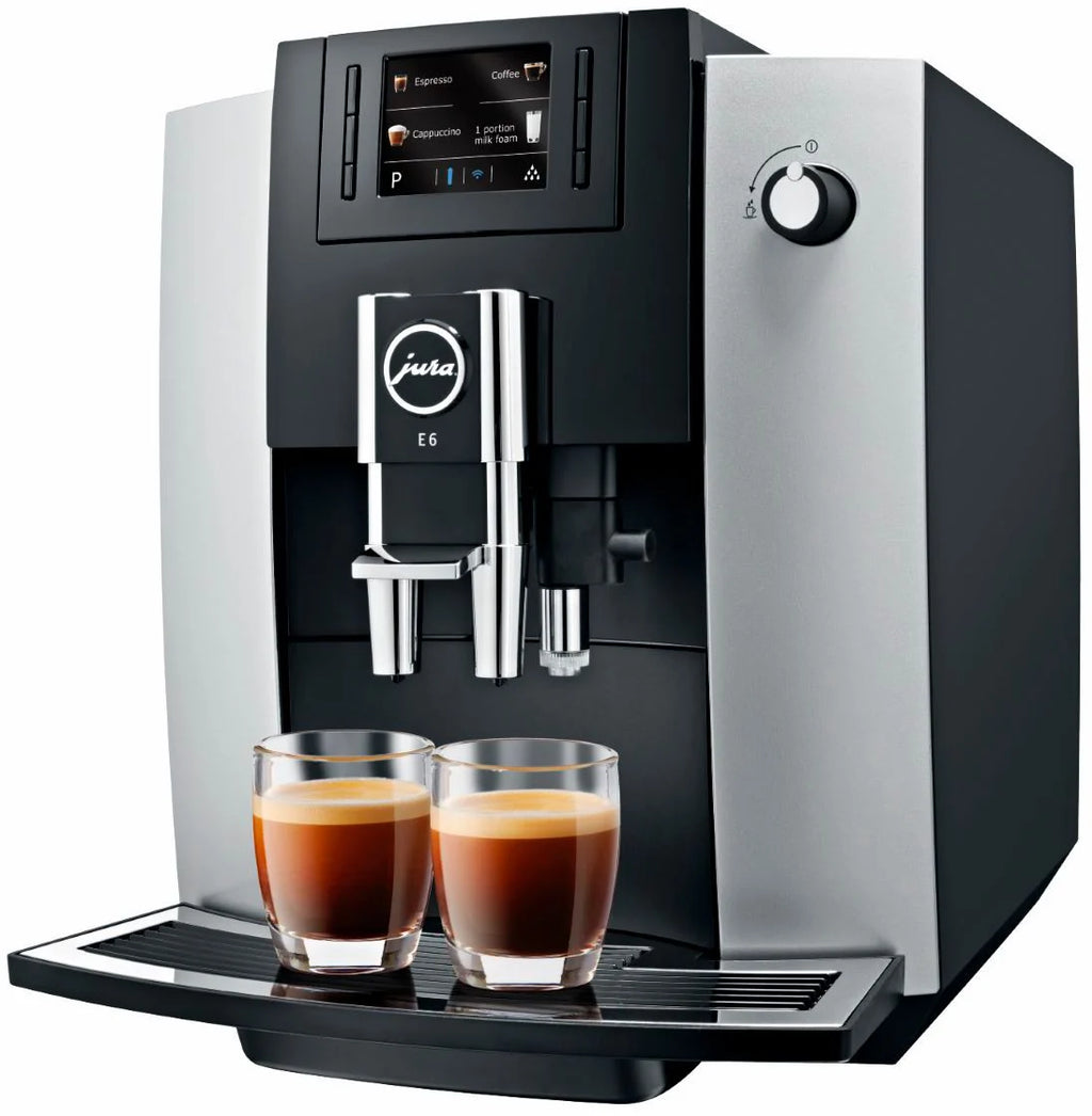 Jura - E6 Espresso Machine with 15 bars of pressure - Platinum