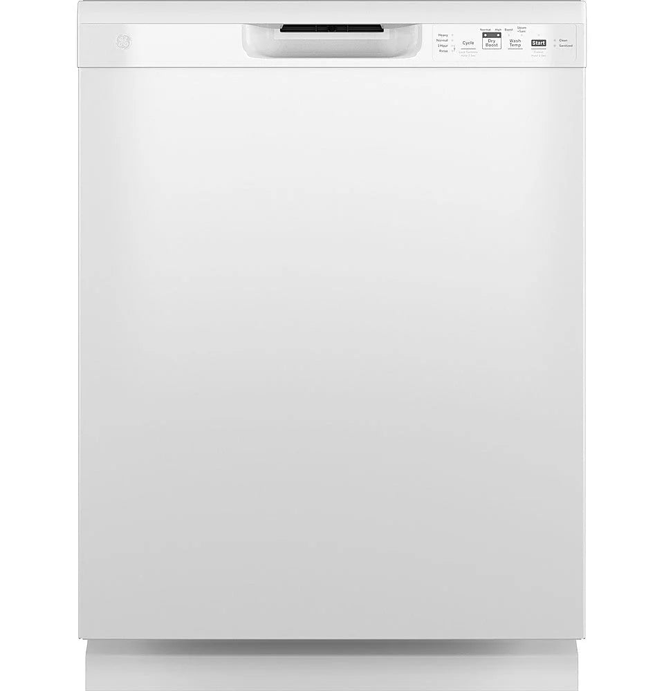 GE - Front Control Built-In Dishwasher, 52 dBA - White