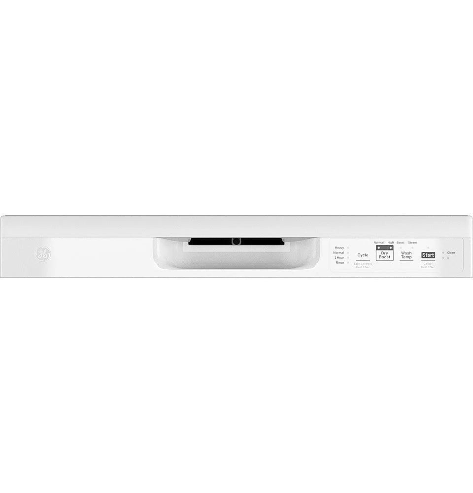 GE - Front Control Built-In Dishwasher with 59 dBA - White