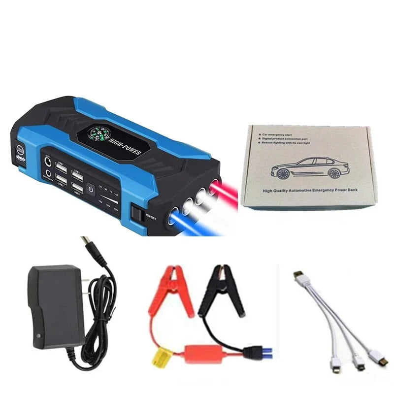 1000A Powerful Car Power Bank 12V Portable Booster Jump Starter Portable Car Jump Starter Powerbank Vehicle Auto Tools