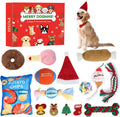 Dog Advent Calendar with 12 Interactive Toys and Squeaky Balls, Ropes for Small to Large Dogs