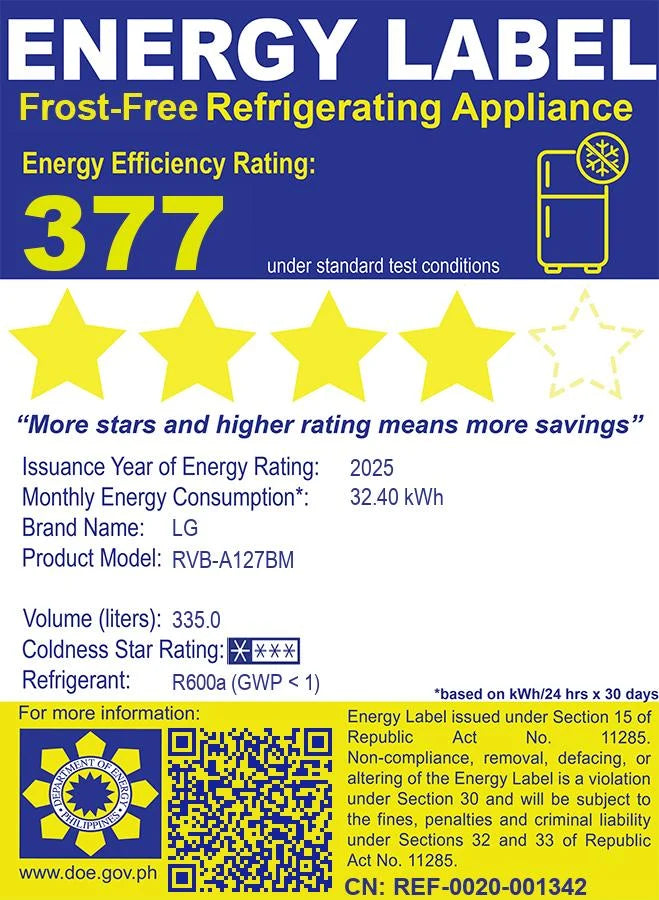 12.7 Cu. Ft. Bottom-Freezer Refrigerator Inverter