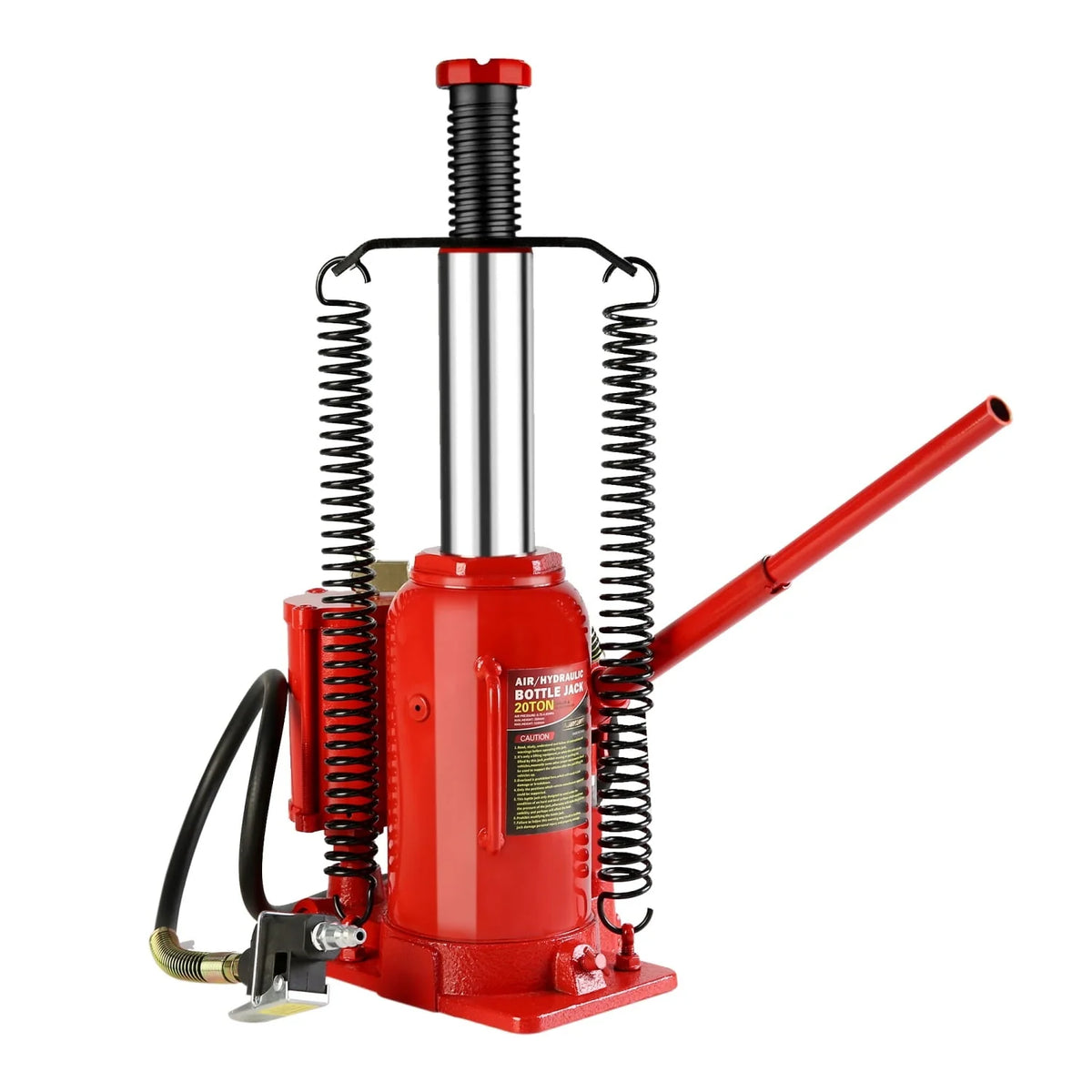 LoLado 20 Ton Air Hydraulic Bottle Jack, with Manual Hand Pump Used for The Maintenance of Automobiles, Agricultural Vehicles, Heavy Trucks, Mobile Machinery, and Heavy Equipment