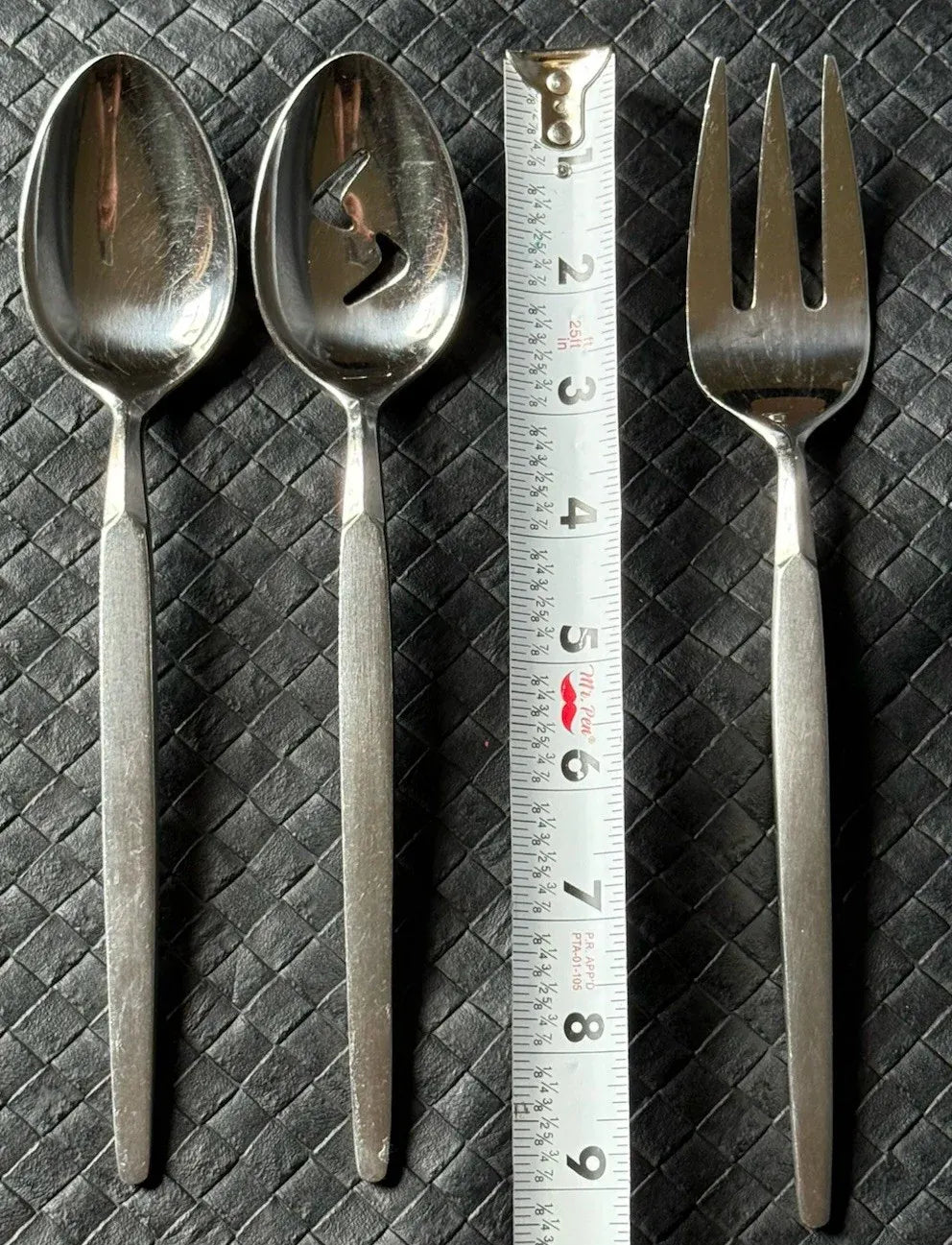 Japan Stainless Steel Flatware 32 Assorted Piece Set Vtg 1960s