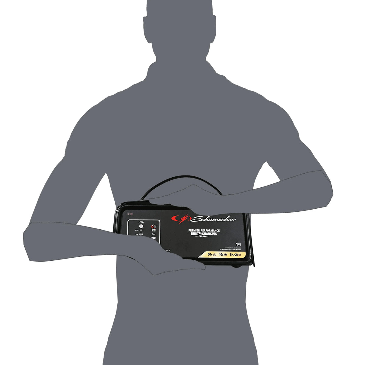 Schumacher 50A 12V Fully Automatic Jump Starter and Battery Charger – New in Box