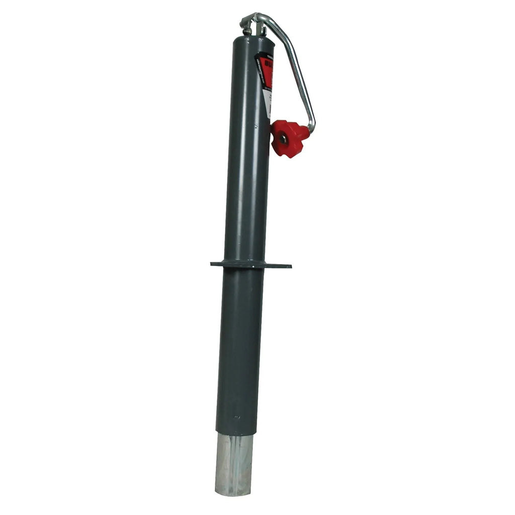 BULLDOG 175000 Round Trailer Jack, A-Frame, 5,000 lbs. Lift Capacity, Topwind, Bolt-On, 15 Inch Travel