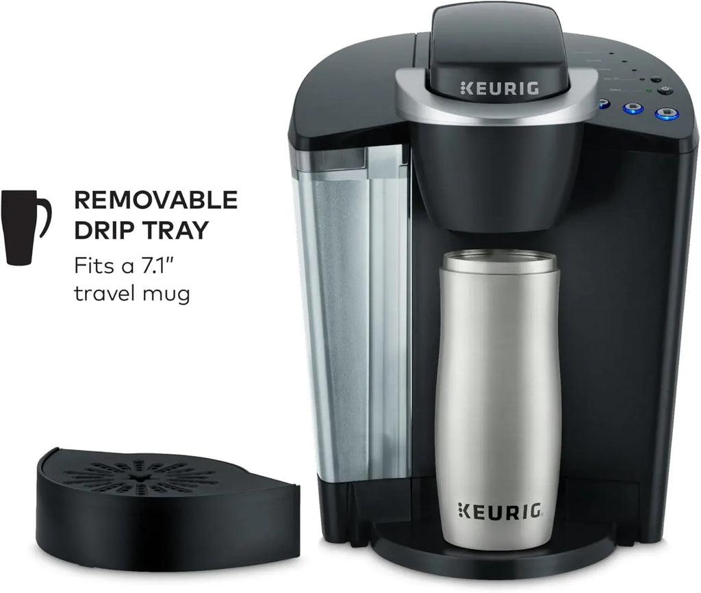 Keurig K-Classic Single Serve K-Cup Pod Coffee Maker, with 3 Brew Sizes, 48oz Removable Reservoir, Black