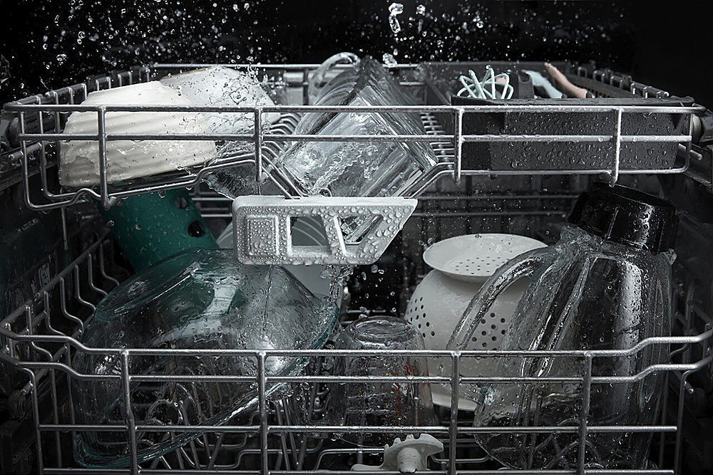 Whirlpool - 24 Top Control Built-In Dishwasher with Stainless Steel Tub, Large Capacity & 3rd Rack, 47 dBA - Black stainless steel