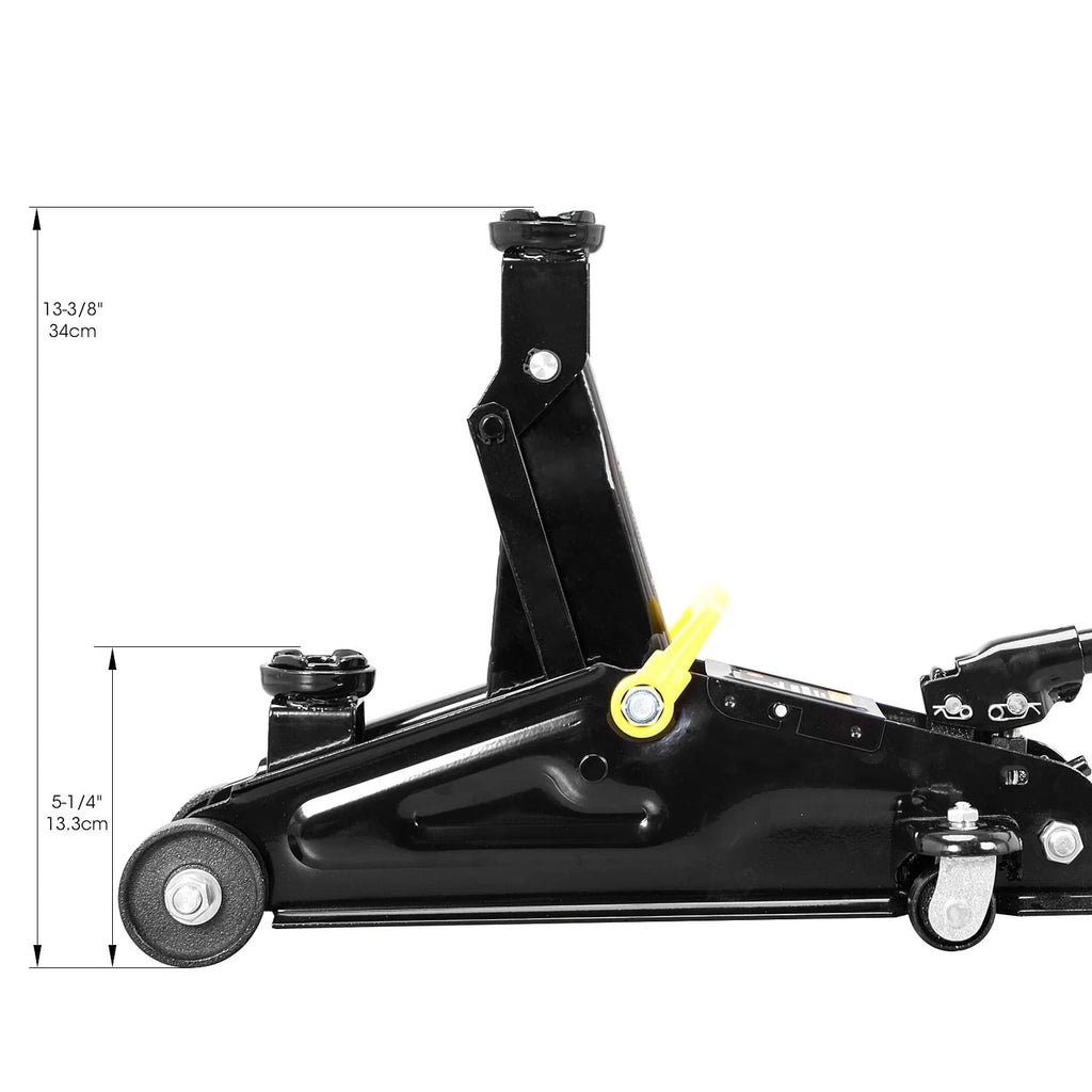 Torin Hydraulic Trolley Service/Floor Jack Combo with 2 Jack Stands, 2 Ton (4,000 lb) Capacity, Black, W8201-B