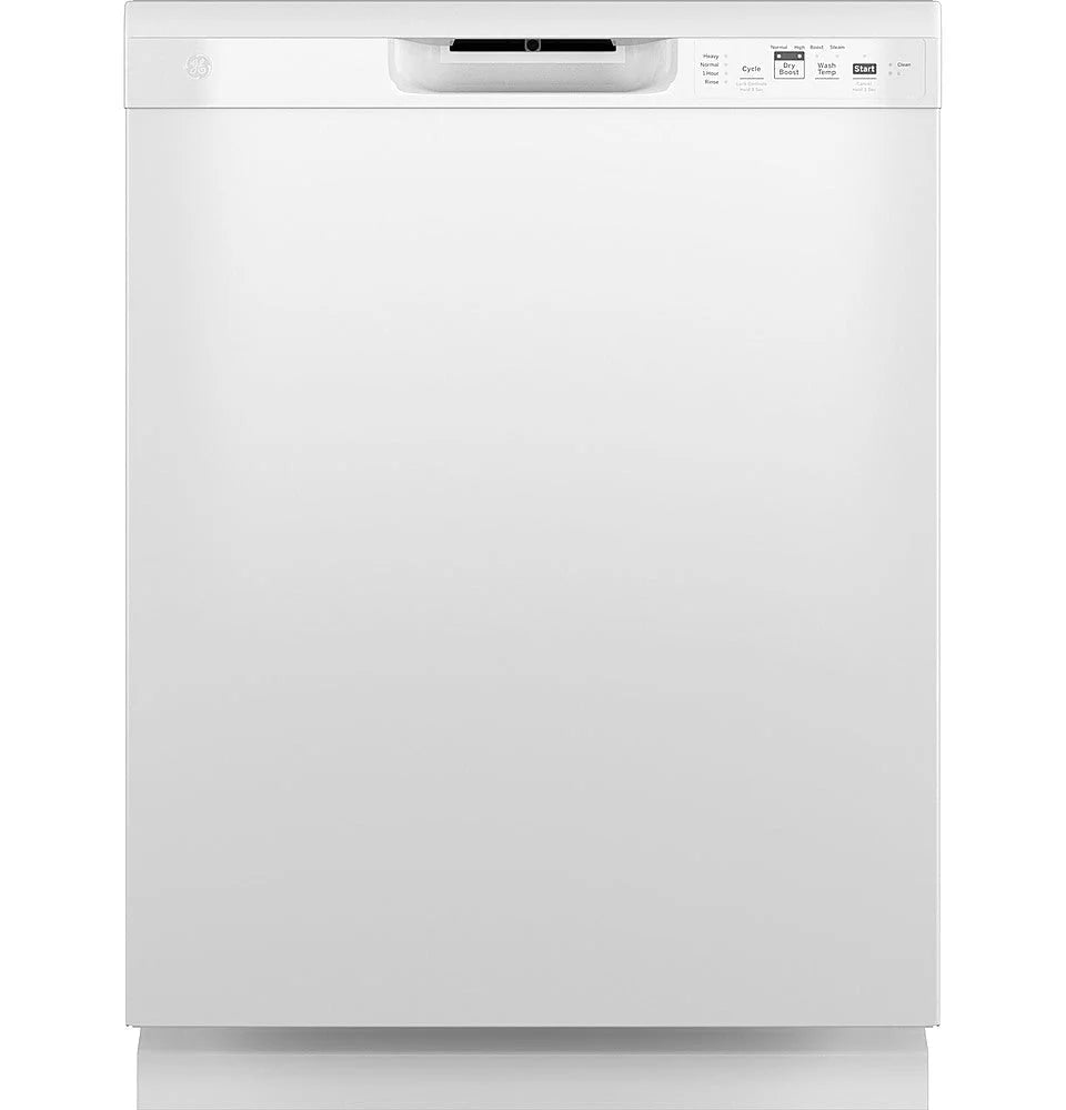 GE - Front Control Built-In Dishwasher with 59 dBA - White