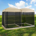 Alvantor Screen House Gazebo, 6-10-15 Person Pop Up Igloo Screened Canopy Tent with Mosquito Netting Sides, Instant UV Resistant Sun Shelter for Garden, Patio, Backyard