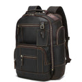 15.6 Full Grain Leather Laptop Backpack