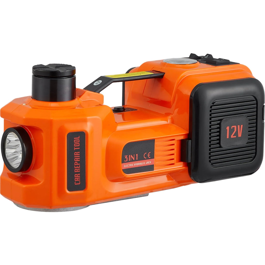 VEVOR Electric Car Jack, 5 Ton 12V Electric Hydraulic Car Jack with Impact Wrench Inflator Pump for SUV Sedans