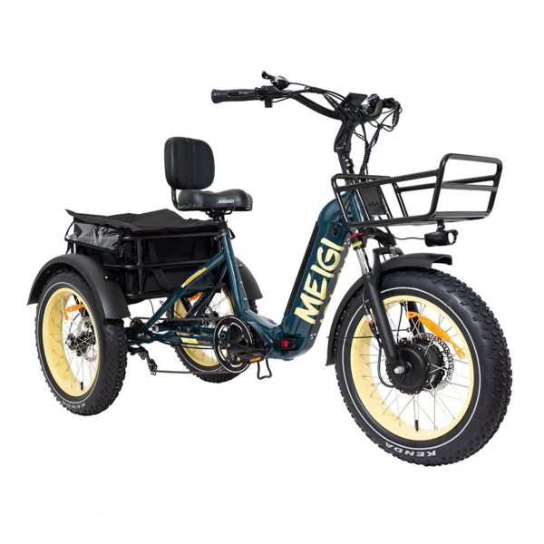 20-Inch 48V 750W Foldable Fat-Tire Electric Trike, 330-Lb. Capacity