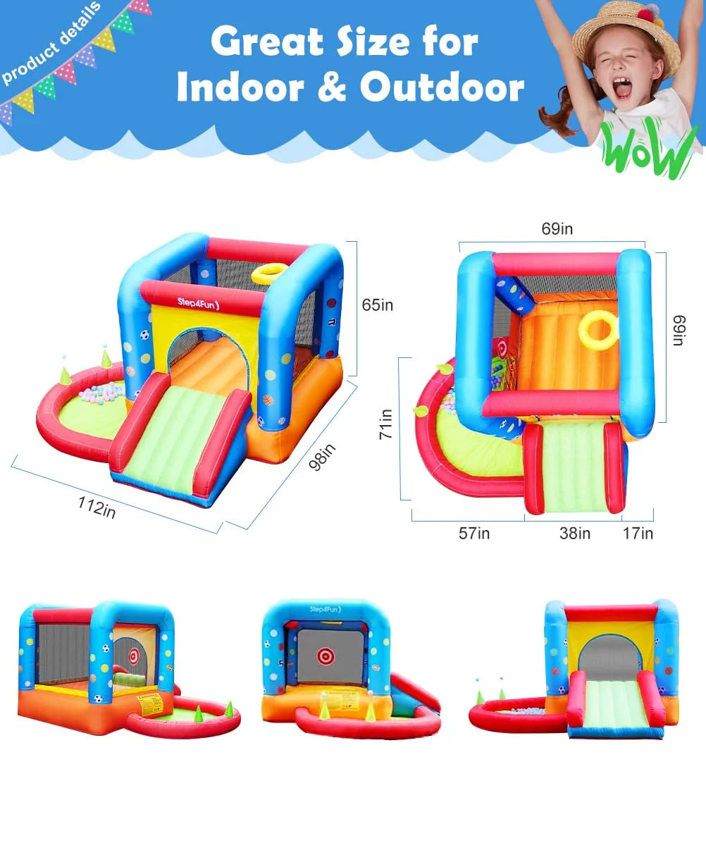 Step4Fun Inflatable Toddlers Backyard Playhouse