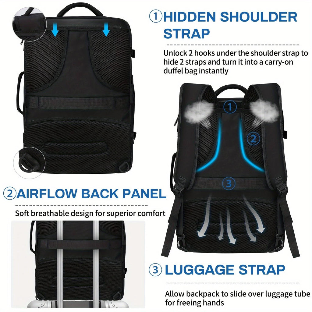 NUBILY 17-Inch Laptop Storage Travel Backpack