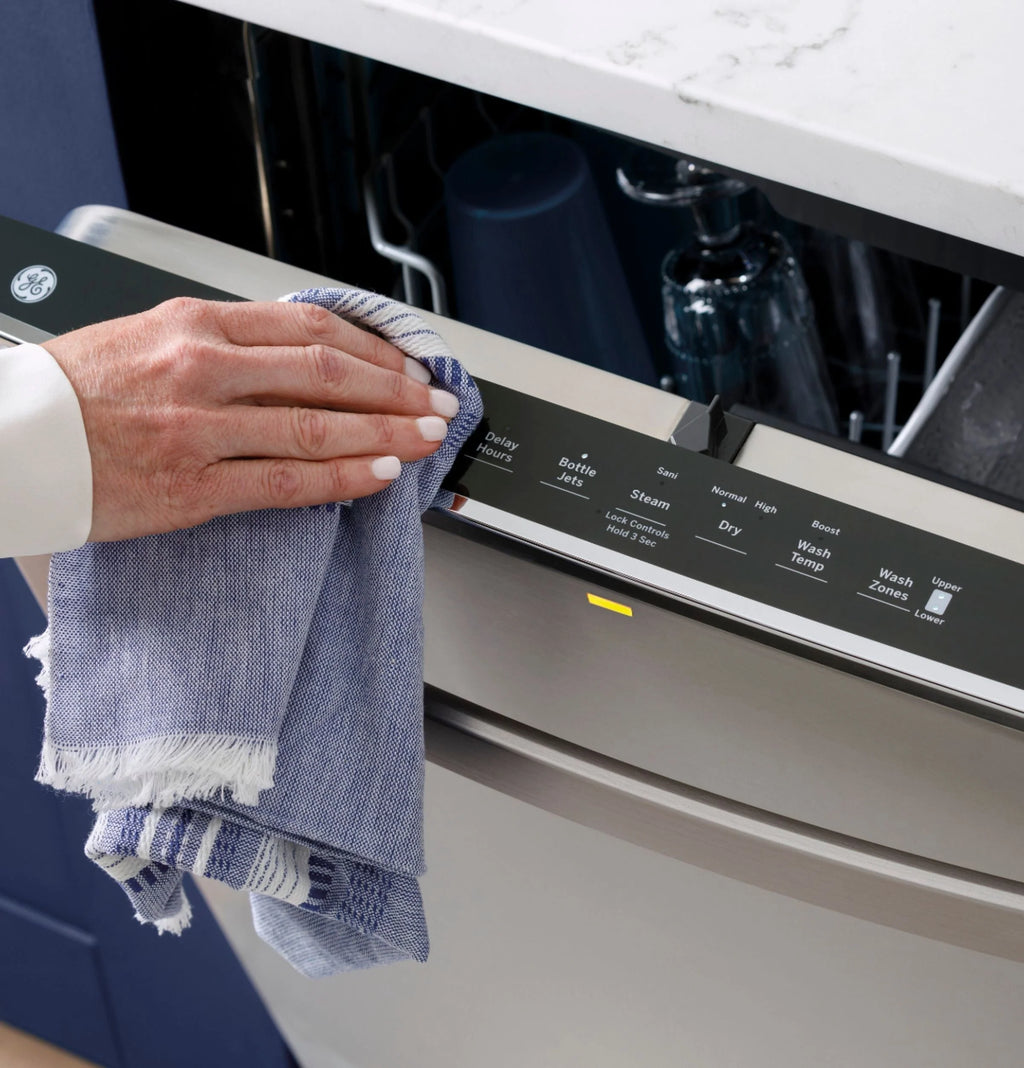 GE - Top Control Built-In Dishwasher with Stainless Steel Tub, 48 dBA - Slate