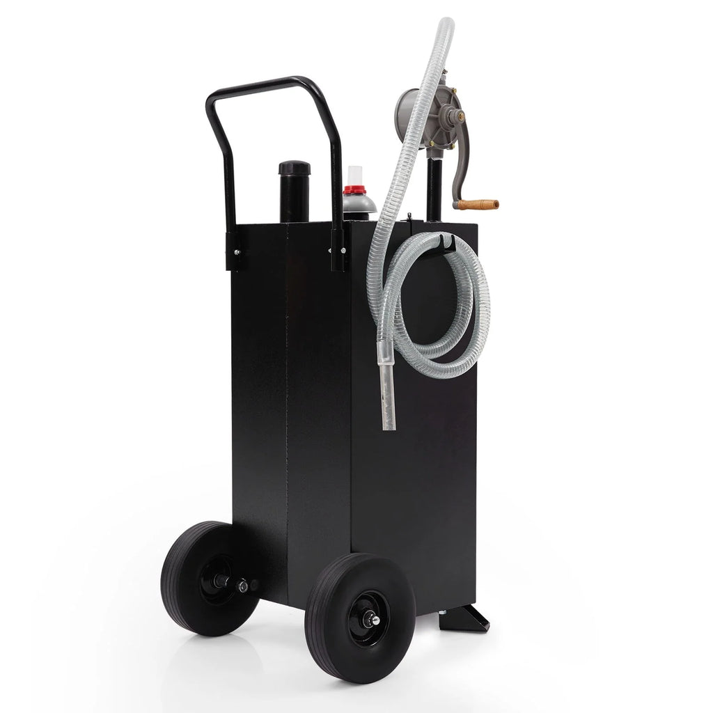 DSstyles 30 Gallon Gas Caddy with PumpStorage Tank Portable Gasoline Dieselfor Car, Lawnmower, ATV, Boat, Motorcycle