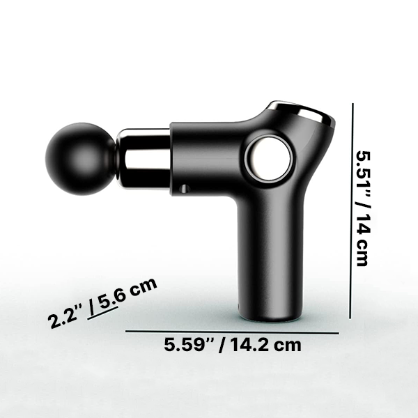 Handheld Percussion Massager with 32 Speed Settings and 4 Interchangeable  Heads