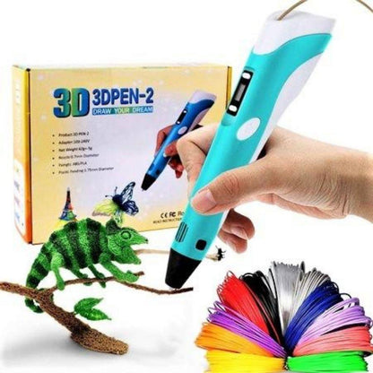 3D Drawing Pen with Temperature Control and Variable Speed, 50m Filament  Included