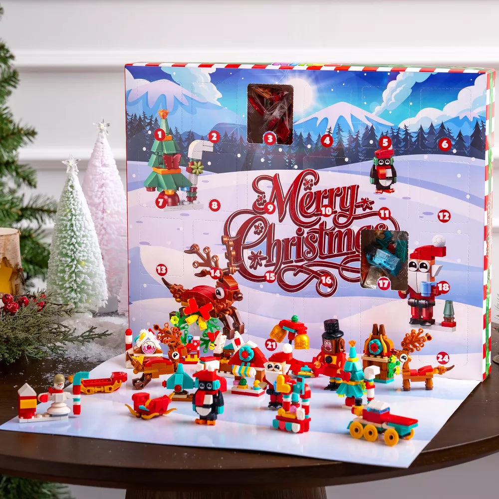 Building Block Advent Calendar with 24 Daily Mini Builds and 2 Grand Finale Sets