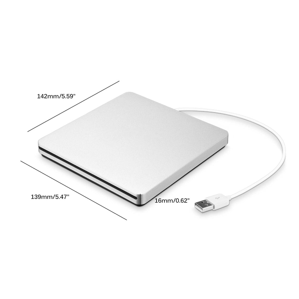 External Slot Loading CD and DVD Drive with USB Connection