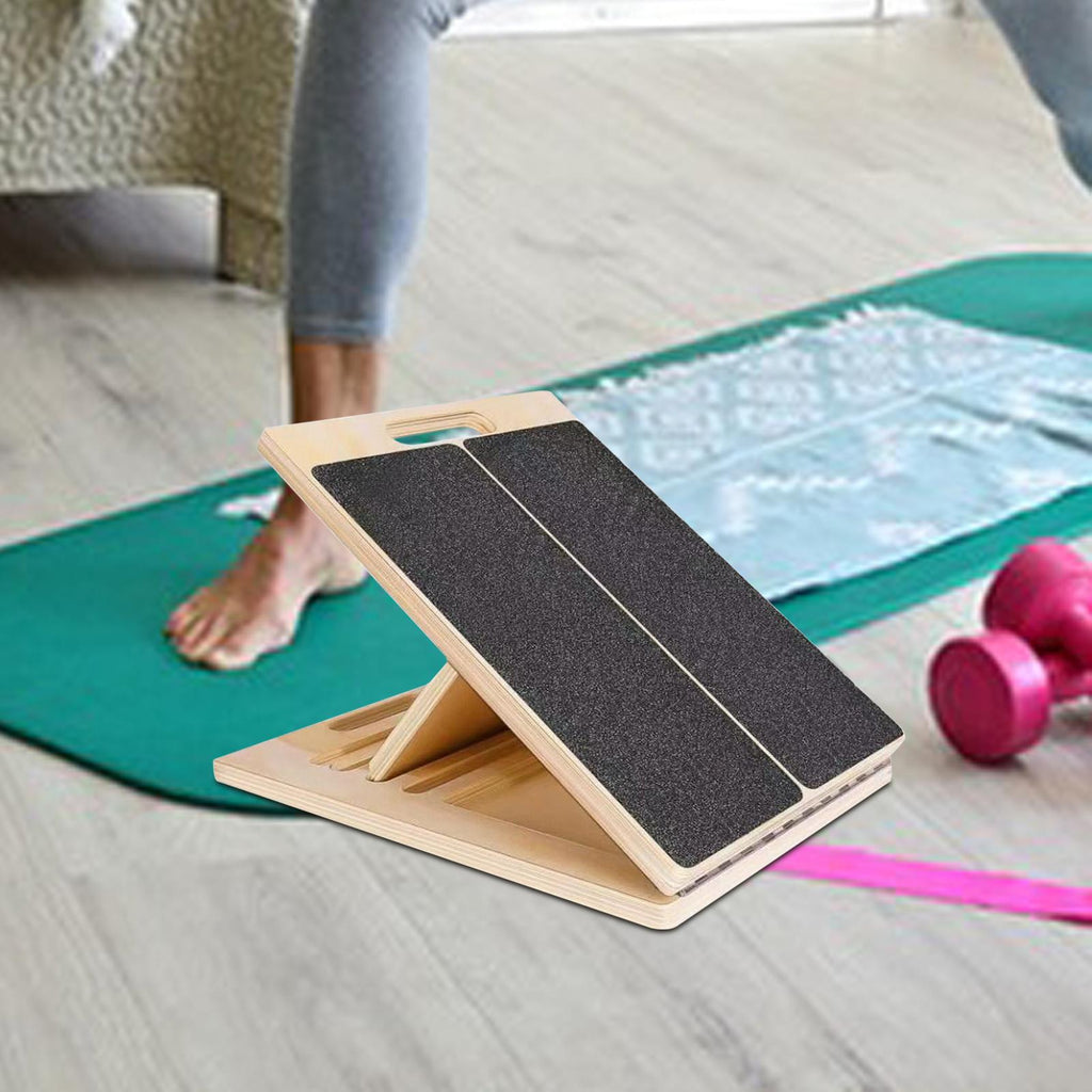 Adjustable Incline Calf Stretcher Board with Textured Grip and Foldable  Design