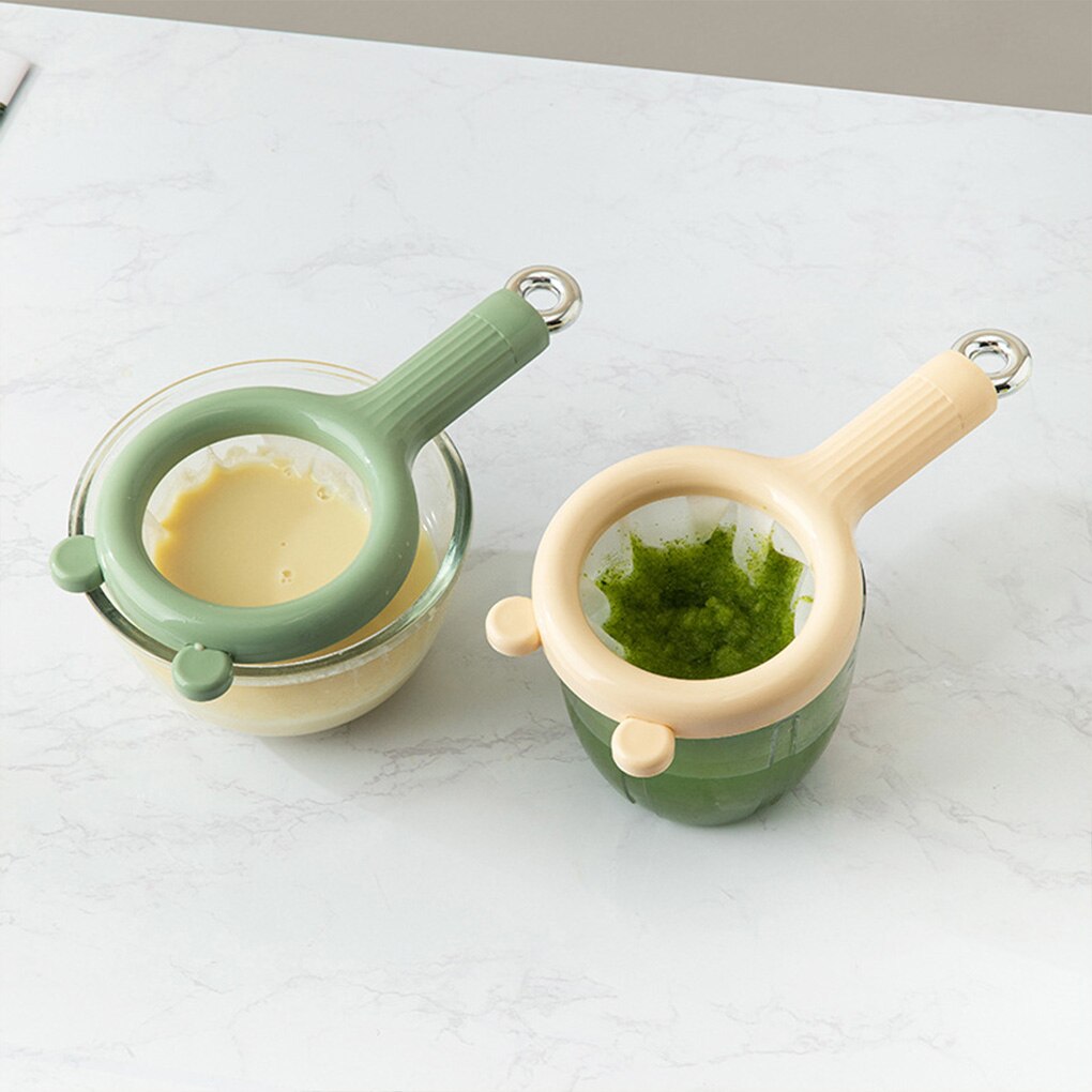 Fine Mesh Strainer with Removable Screen and Hanging Hook, Dual Mesh Options
