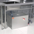 SKYSHALO 40LB Commercial Grease Interceptor Trap - A Stainless Steel Wastewater Filter