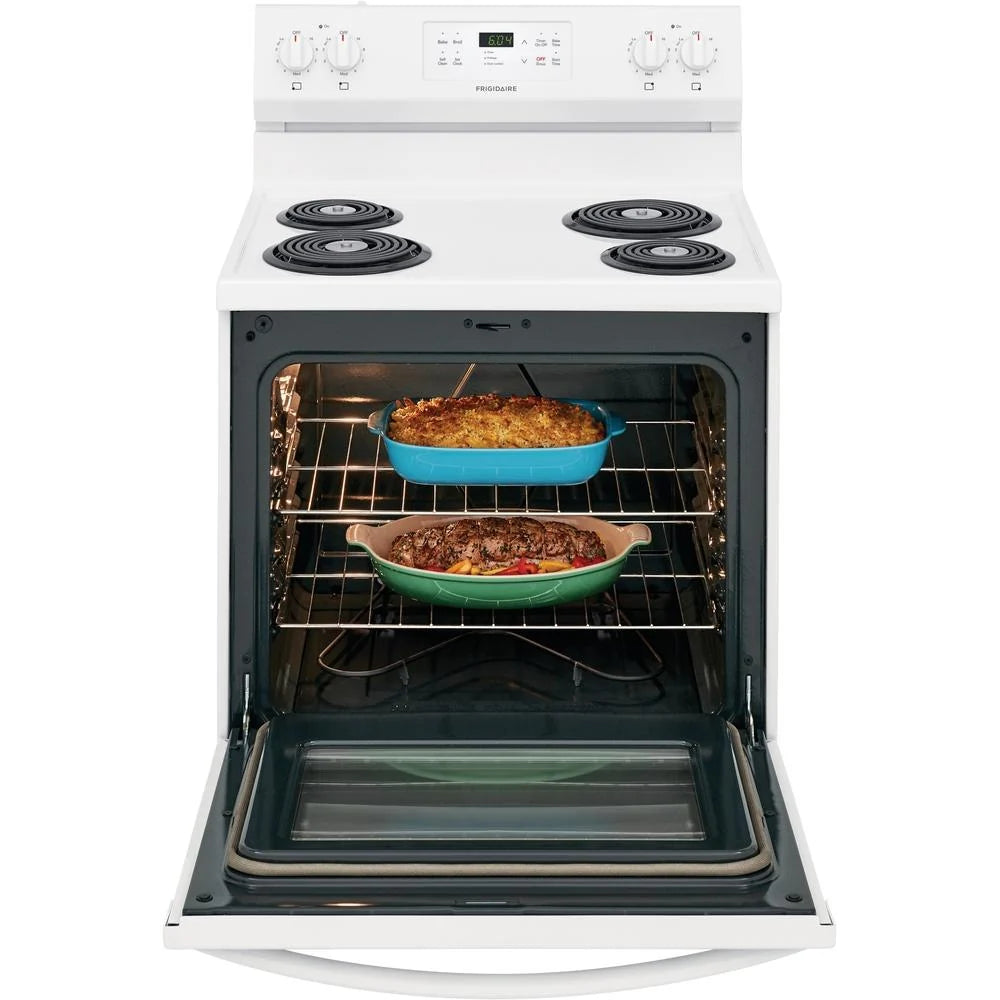 Frigidaire 30-inch Freestanding Electric Range with Ready-Select® Controls FFEF3016VW